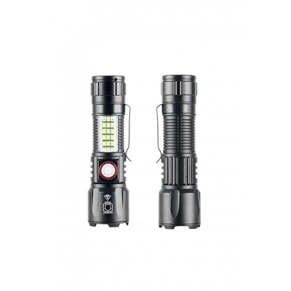 toptan-xml-dropshipping-10W 1000 Lümen Şarjlı Metal El Feneri WS-2828