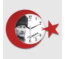 Ay Yildiz Duvar Saati 134-2