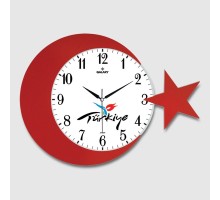 Ay Yildiz Duvar Saati 134-4