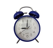 Metal Işıklı Masa Üstü Çalar Saat Lacivert