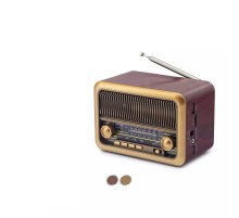 Nostaljik Görünümlü Bluetooth Destekli FM Radio NS3315