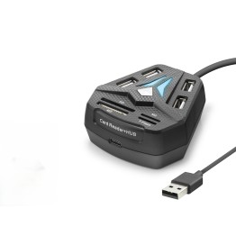 Usb Combo Hub Kart Okuyucu 8 Port Siyah A068B