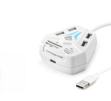 Usb Combo Hub Kart Okuyucu 8 Port Beyaz A068W
