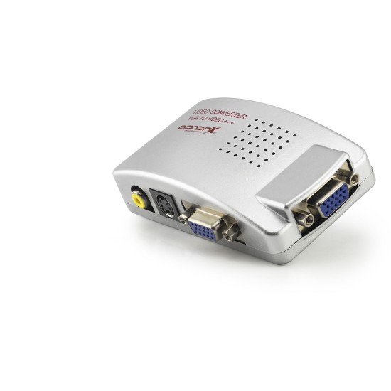 toptan-xml-dropshipping-Vga To Av Görüntü Dönüştürücü Gri APX895