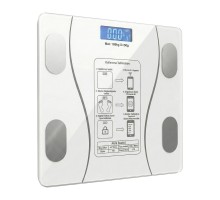Bluetooth Dijital Baskül 180 Kg Cam Yüzey 2 Aaa Pil Beyaz BS260B
