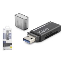 USB Type-C 3.2 Gen1 Kart Okuyucu SD MicroSD 5 Gbps Siyah C306
