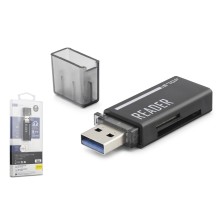 USB Type-C 3.2 Gen1 Kart Okuyucu SD MicroSD 5 Gbps Siyah C306