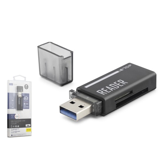 toptan-xml-dropshipping-USB Type-C 3.2 Gen1 Kart Okuyucu SD MicroSD 5 Gbps Siyah C306