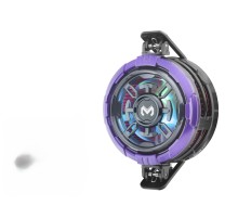 Manyetik Klipsli Telefon Soğutucu Fan Rgb Mor Siyah CX08AI