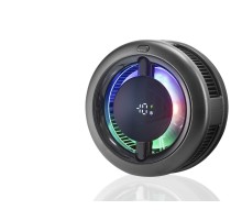 Manyetik Telefon Soğutucu Fan Rgb Dijital Ekranlı - Siyah CX19