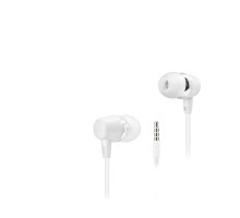 Kablolu Kulak İçi Mikrofonlu Kulaklık 3.5 Mm Pc Telefon Uyumlu Beyaz DHE7000WT
