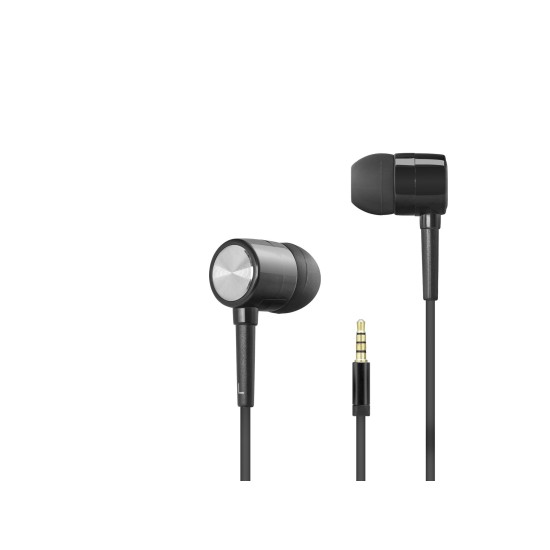 toptan-xml-dropshipping-Kablolu Kulak İçi Mikrofonlu Kulaklık 3.5 Mm Pc Telefon Uyumlu Siyah DHH1111BK