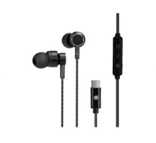 Kablolu Kulak İçi Mikrofonlu Kulaklık Type-c Pc Telefon Uyumlu Ses Kontrollü Siyah DHH1127BK