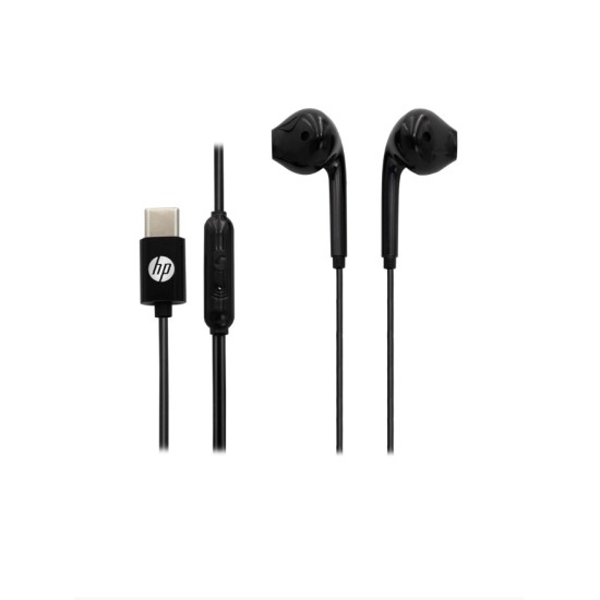 toptan-xml-dropshipping-Kablolu Kulak İçi Mikrofonlu Kulaklık Type-c Pc Telefon Uyumlu Siyah DHH3113CBK