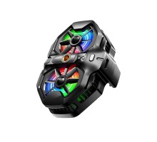 Klipsli Telefon Soğutucu Çift Fanlı Rgb Ekranlı Tripod Bağlantılı Siyah DL21