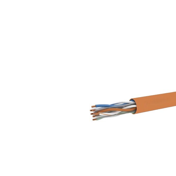 toptan-xml-dropshipping-Cat6 U/Utp Dış Mekan Ethernet Kablosu Cu Hffr 23 Awg 305 M - Turuncu ER6004