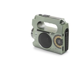 Fm Radyo Usb Solar Şarjlı Dinamolu Led El Fenerli Taşınabilir Kamp Hoparlörü FX2519S