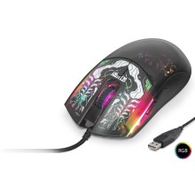Gaming Mouse 7200 Dpi Rgb Graffiti Desenli - Siyah G306A