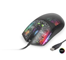 Gaming Mouse 7200 Dpi Rgb Soyut Art Desenli - Siyah G306C