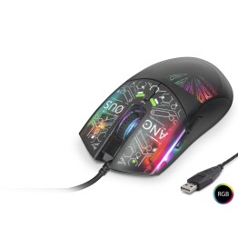 Gaming Mouse 7200 Dpi Rgb Soyut Art Desenli - Siyah G306C