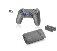 Mını Retro Oyun Stick Hdmı Çift Gamepad Seti 64 Gb Hafıza Kartlı 2.4G Kablosuz Siyah GS5