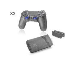Mını Retro Oyun Stick Hdmı Çift Gamepad Seti 64 Gb Hafıza Kartlı 2.4G Kablosuz Siyah GS5