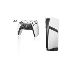 Pro Retro Oyun Konsolu Hdmı Çift Gamepad Seti 128 Gb Hafıza Kartlı 2.4G Kablosuz Beyaz GS5