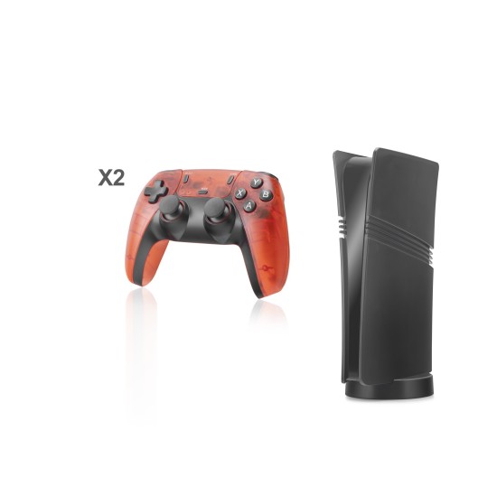 toptan-xml-dropshipping-Ultra Retro Oyun Konsolu Hdmı Çift Gamepad Seti 128 Gb Hafıza Kartlı 2.4G Kablosuz Siyah GS5