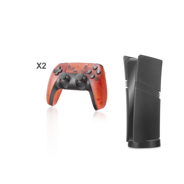 toptan-xml-dropshipping-Ultra Retro Oyun Konsolu Hdmı Çift Gamepad Seti 128 Gb Hafıza Kartlı 2.4G Kablosuz Siyah GS5
