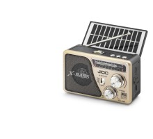 Nostaljik Fm Radyo Usb Tf Solar Şarjlı El Fenerli Kamp Hoparlörü H531UTS