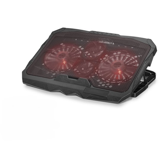 toptan-xml-dropshipping-Laptop Soğutucu 4 Fan Led - Siyah HD2008