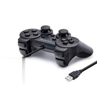 Pc Uyumlu Kablolu Usb Gamepad Oyun Kolu - Siyah HD302