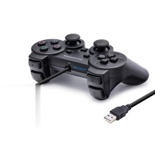 Pc Uyumlu Kablolu Usb Gamepad Oyun Kolu - Siyah HD302