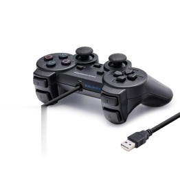 Pc Uyumlu Kablolu Usb Gamepad Oyun Kolu - Siyah HD302