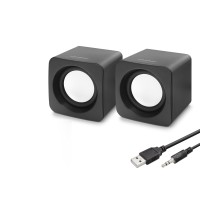 Masaüstü Hoparlör 2.0 Kanal Usb 3.5 Mm Siyah HD6055