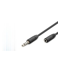 3.5 Mm Trrs Aux Uzatma Kablosu 3 M - Siyah HDX1011