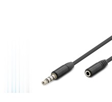 3.5 Mm Trrs Aux Uzatma Kablosu 3 M - Siyah HDX1011