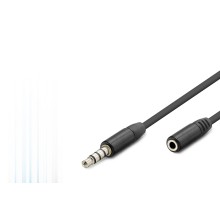 3.5 Mm Trrs Aux Uzatma Kablosu 3 M - Siyah HDX1011