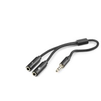 3.5Mm Mikrofon Ve Aux Ses Ayırıcı Adaptör Siyah HDX1083
