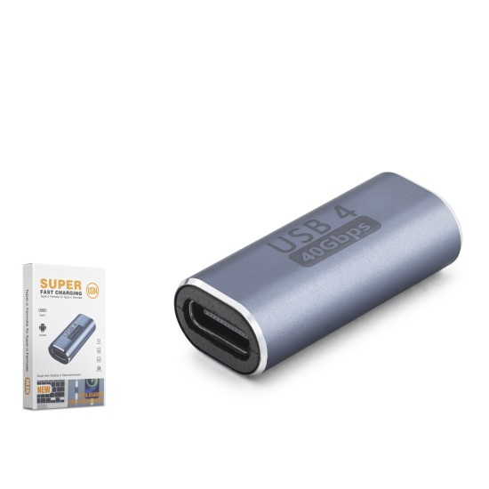 toptan-xml-dropshipping-USB4 Type-c Dişi Dişi Birleştirici Adaptör 40 Gbps HDX1086