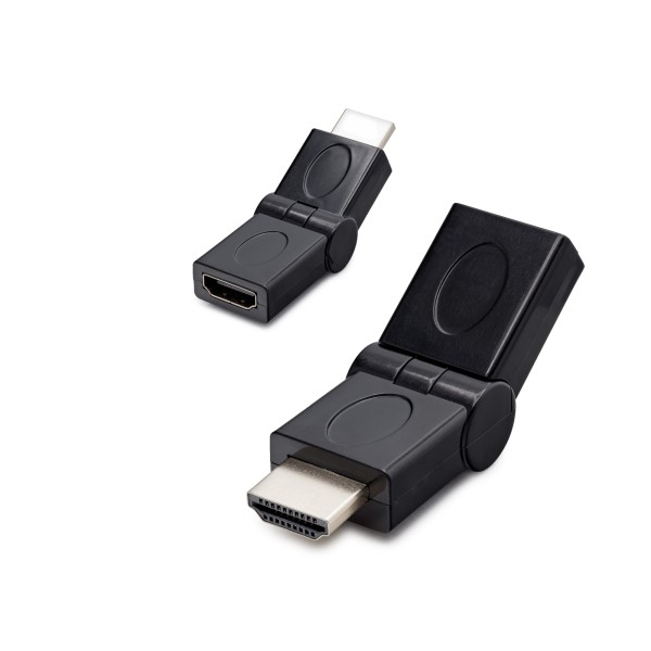 toptan-xml-dropshipping-Hdmi Erkek Dişi Mafsallı Adaptör - Siyah HDX1257