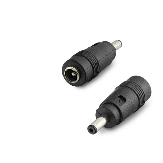 toptan-xml-dropshipping-Dc Jack Dönüştürücü 5.5X2.5 Mm Soket 4.0X1.35 Mm Fiş 10 Adetli Paket Siyah HDX1315