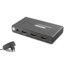 Hdmi Usb Kvm Switch 2 Port Hdmi 4 Port Usb Dahili Kablolu - Siyah HDX1373