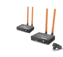 Hdmi Kablosuz Görüntü Ve Ses Aktarım Seti Loop-Out 1080P 300 M Siyah HDX1384
