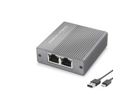 Gigabit Ethernet Switch 4 Port Type C Güç Girişli Gri HDX1413
