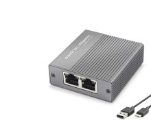 Gigabit Ethernet Switch 4 Port Type C Güç Girişli Gri HDX1413