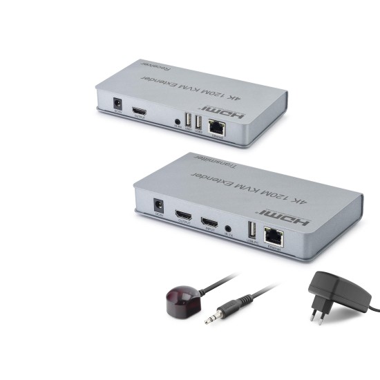 toptan-xml-dropshipping-Hdmı Kvm Extender 4K 120 M Usb Ir Loop Out HDX1423