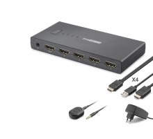 Hdmı Usb Kvm Switch 4 Port Hdmı 4 Port Usb Kumandalı HDX1425