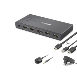 Hdmı Usb Kvm Switch 4 Port Hdmı 4 Port Usb Kumandalı HDX1425