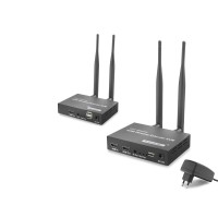 Hdmi Kvm Kablosuz Extender Loop-Out 1080P 300 M Siyah HDX1443